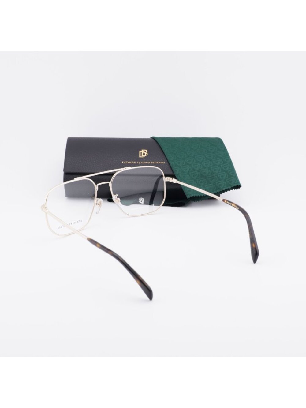 David Beckham DB 1096 0J5G 00 Aviator Eyeglasses 57mm - Gold - Picture 5 of 10